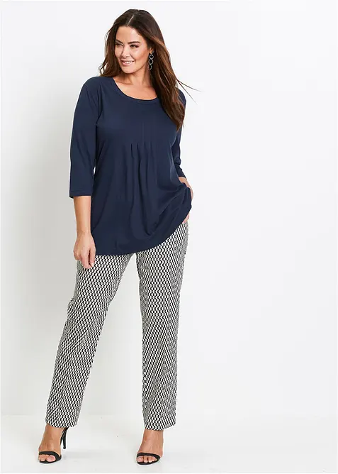 Lång topp i ren bomull, bonprix