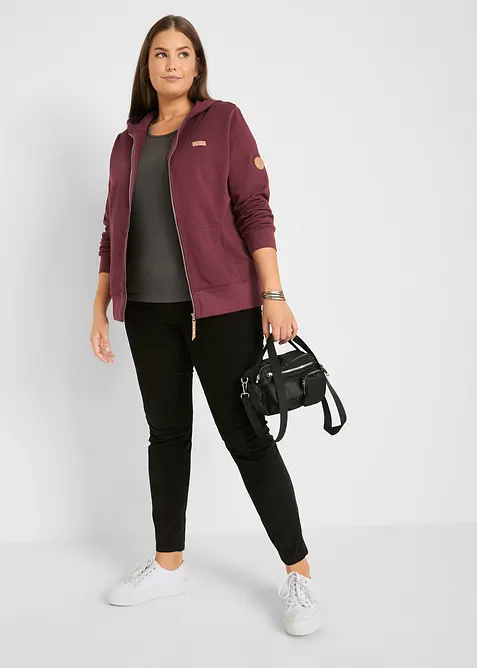 Munkjacka med luva i ren bomull, bonprix