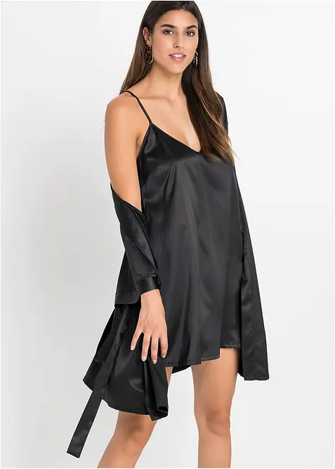 Set med morgonrock och neglig&eacute; (2 delar), bonprix