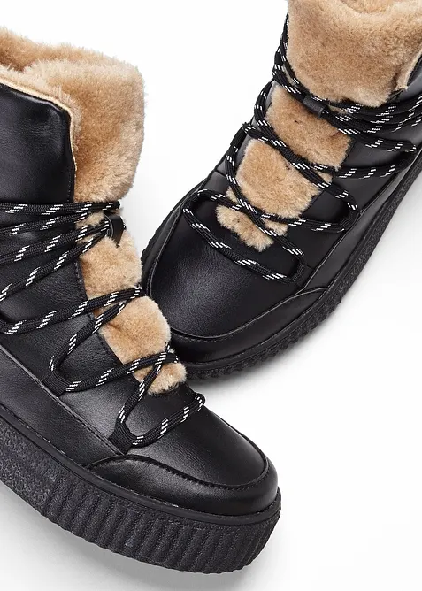 Sneakers med höga skaft och platåsula, bonprix