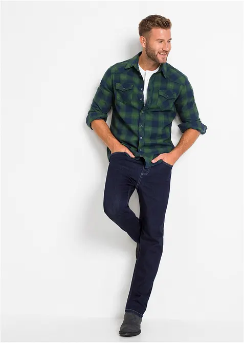 Flanellskjorta av ren bomull, bonprix