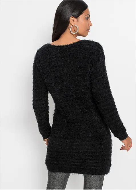 Lång fluffig tröja, bonprix