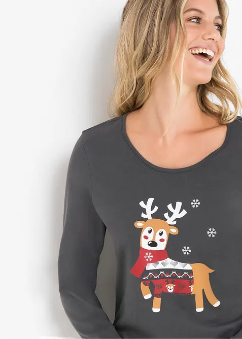 Pyjamas i ekologisk bomull, bonprix