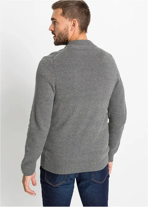 Finstickad cardigan av bomull, bonprix