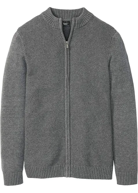 Finstickad cardigan av bomull, bonprix