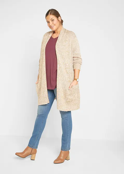 Lång topp i ren bomull, bonprix