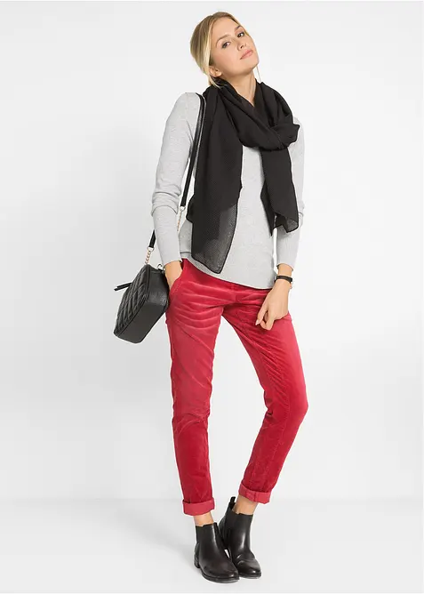 Finstickad tröja med V-ringning, bonprix