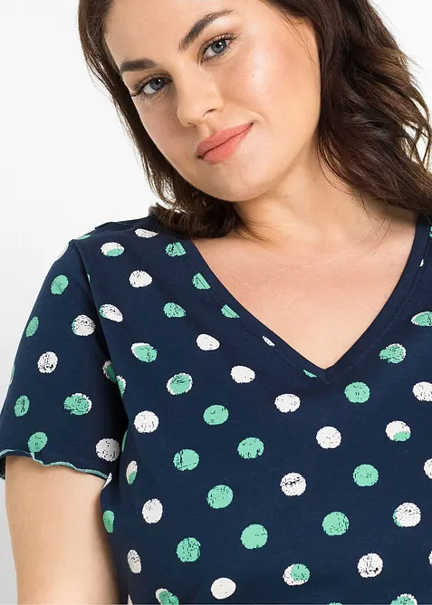 Kort nattlinne av ekologisk bomull, bonprix