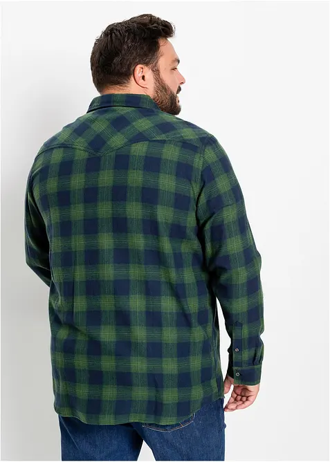 Flanellskjorta av ren bomull, bonprix