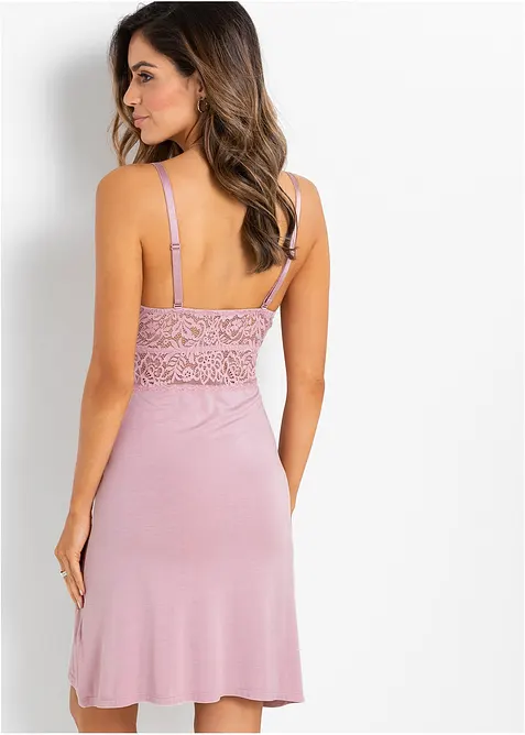 Neglig&eacute; i mjuk viskosmix, bonprix