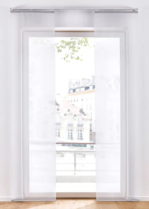 Enfärgad panelgardin av lätt voile (1-pack), bonprix