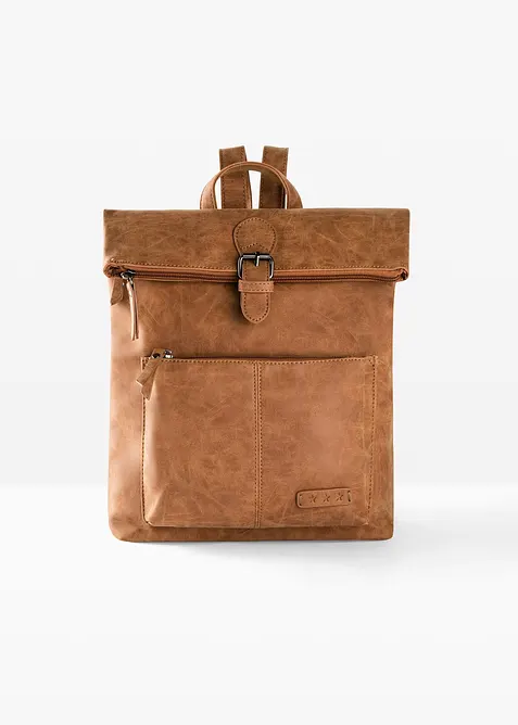 Ryggsäck med ytterfack och rosettdetalj, bonprix