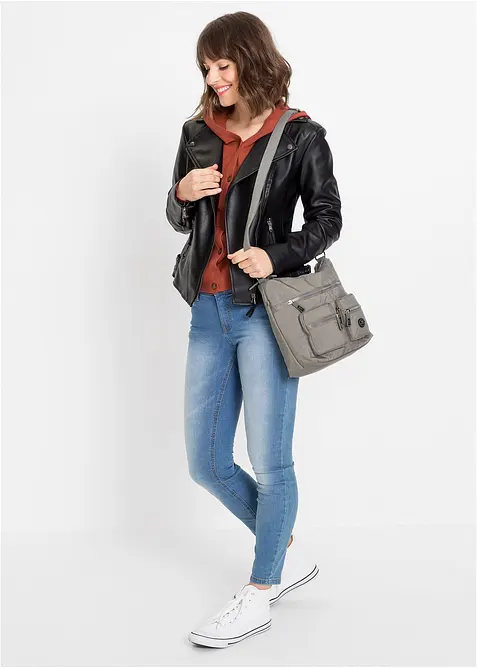 Axelremsväska med ytterfack, bonprix