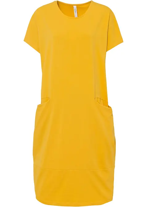 Jerseyklänning med fickor, bonprix