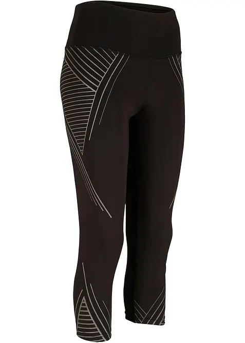 3/4-sportleggings med ficka, bonprix