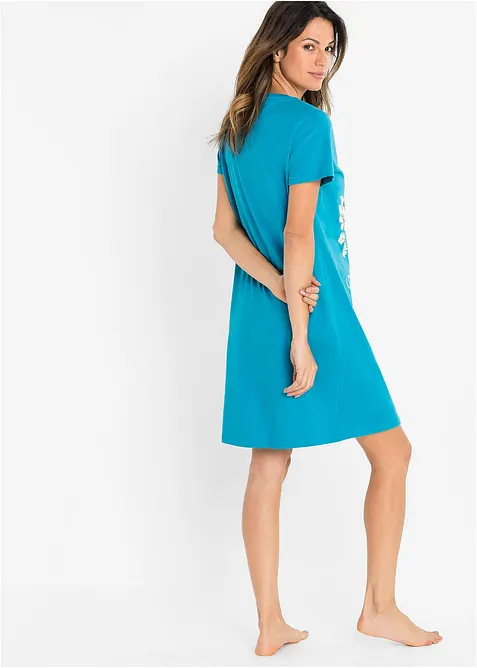 Kort nattlinne av ren bomull (2-pack), bonprix