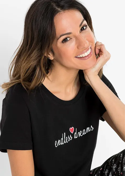 Capripyjamas av ren bomull, bonprix