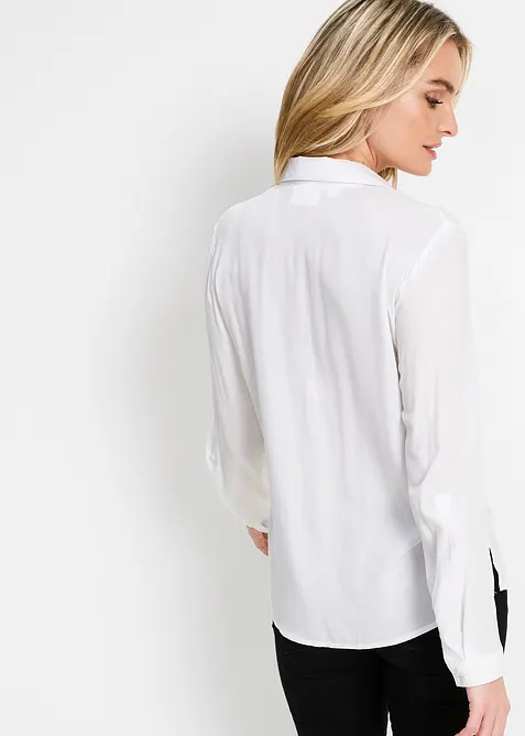 Blus av mjuk viskos, bonprix