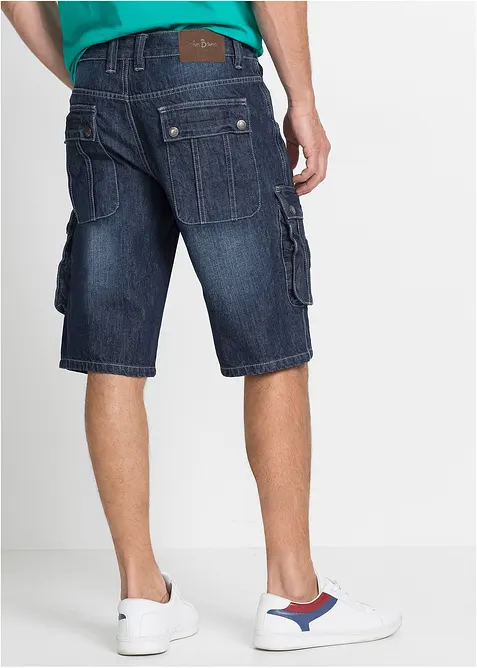 Jeansshorts i cargomodell, normal passform, bonprix