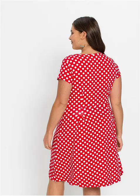 Jerseykl&auml;nning i viskosmix, bonprix