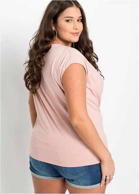 Topp av viskosmix med vattenfallsringning, bonprix