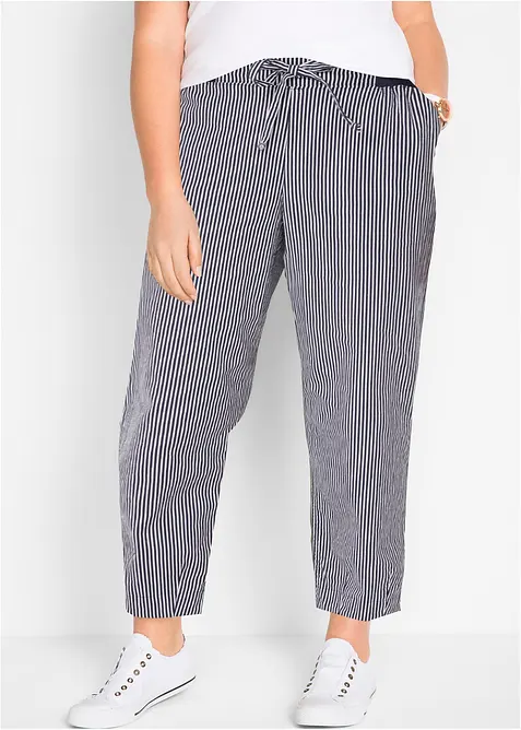 Byxa med lin , 7/8-längd, bonprix