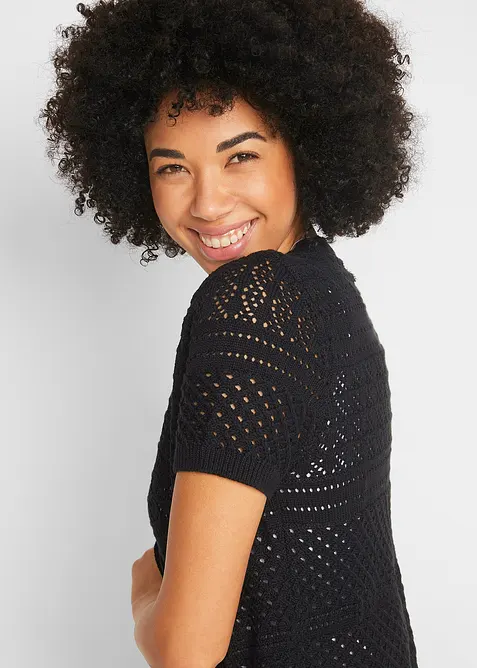 Virkad bolero i kort modell, bonprix