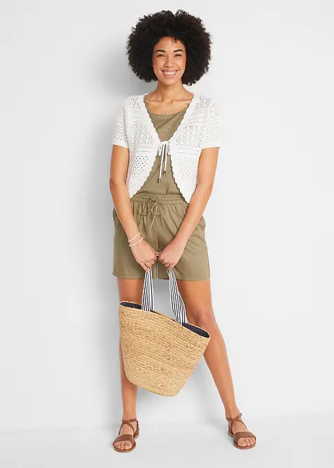 Virkad bolero i kort modell, bonprix