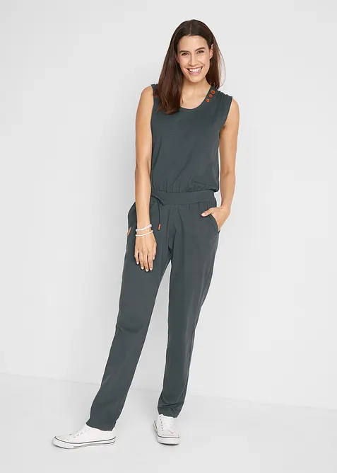 Jerseyjumpsuit av bomullsmix, bonprix