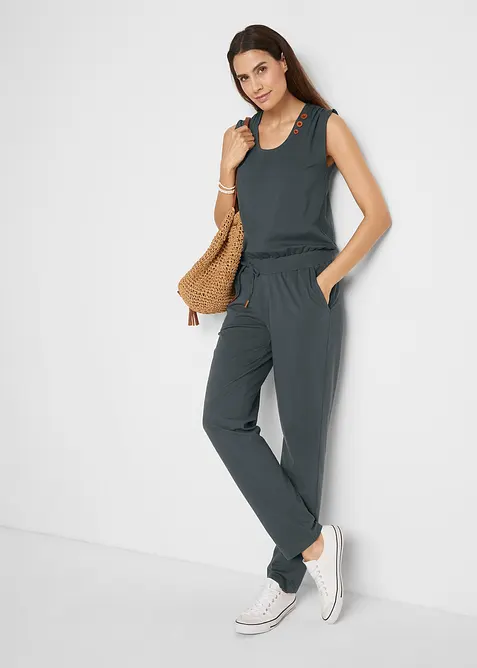 Jerseyjumpsuit av bomullsmix, bonprix