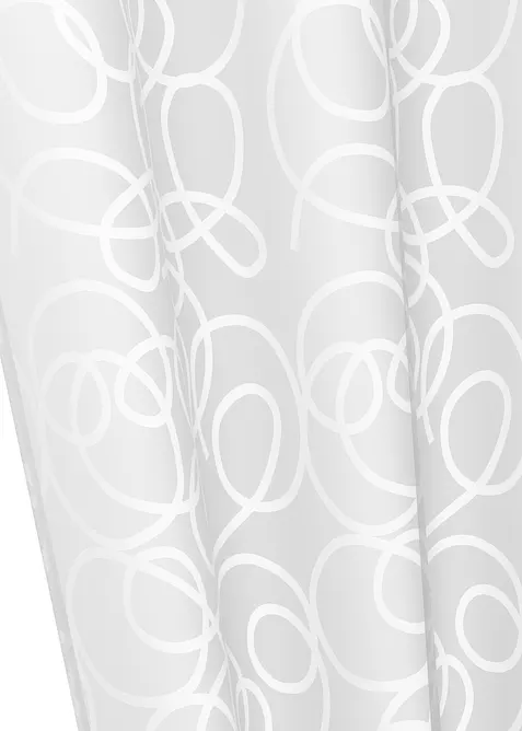 Mönstrad gardin i återvunnen polyester (1-pack), bonprix