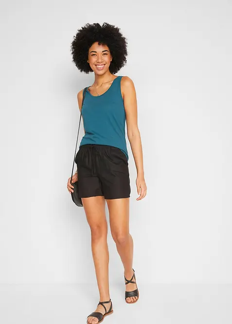 Jerseylinne i bomull, bonprix