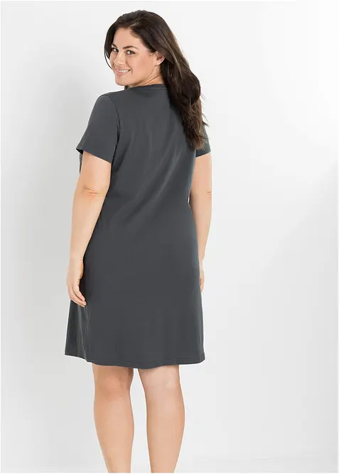 Kort nattlinne av ren bomull (2-pack), bonprix