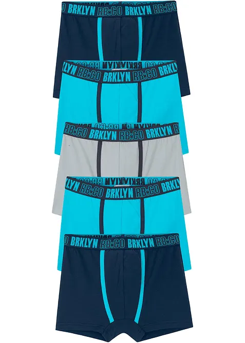 Boxershorts med mjuk bomull (5-pack), bonprix