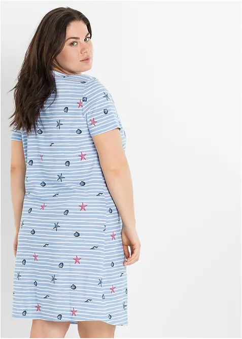 Kort nattlinne av ren bomull, bonprix