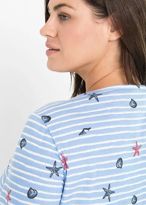 Kort nattlinne av ren bomull, bonprix