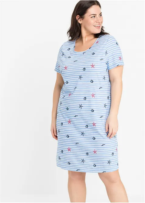 Kort nattlinne av ren bomull, bonprix