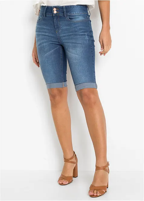 Jeansbermudas Mid Waist, bonprix