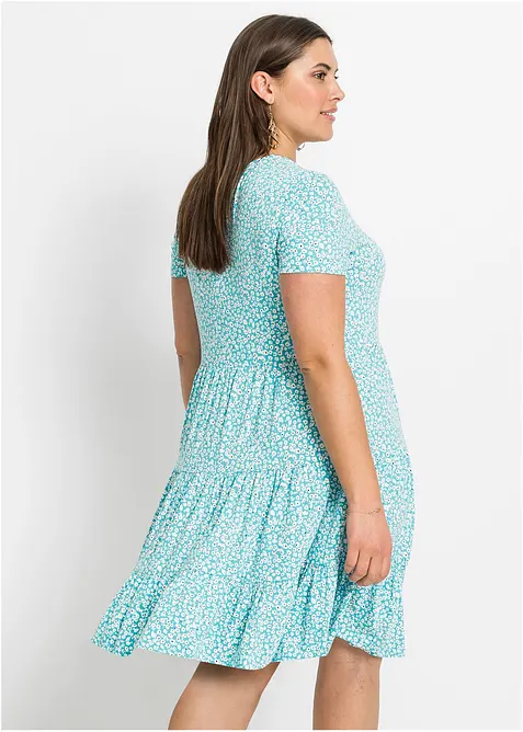 Jerseyklänning i viskosmix, bonprix