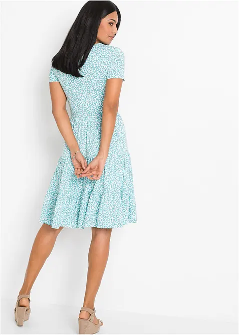 Jerseyklänning i viskosmix, bonprix