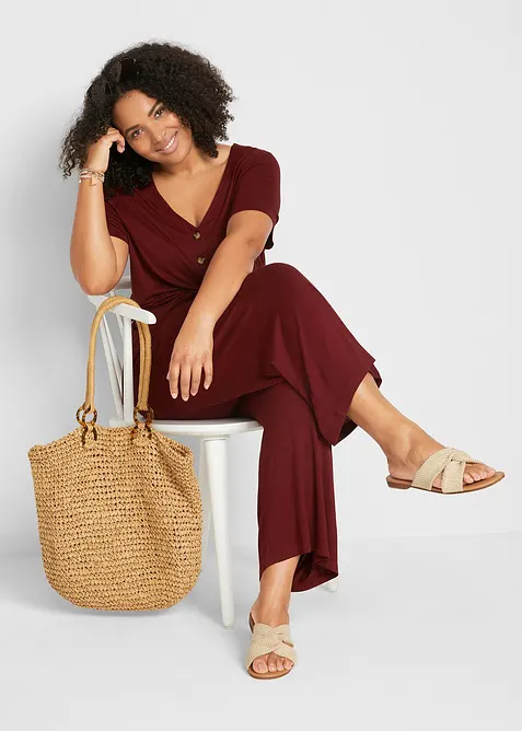 Jerseyjumpsuit av viskosmix, bonprix