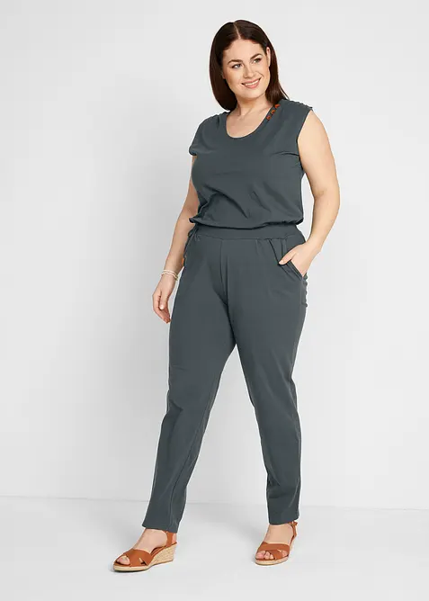 Jerseyjumpsuit av bomullsmix, bonprix