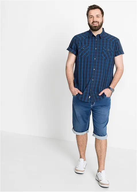 Kort&auml;rmad skjorta i bomull, bonprix