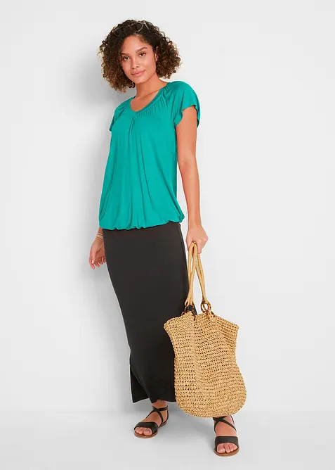 Topp av viskos, korta &auml;rmar, bonprix