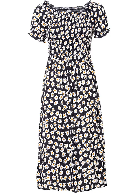 Midiklänning av viskos, bonprix