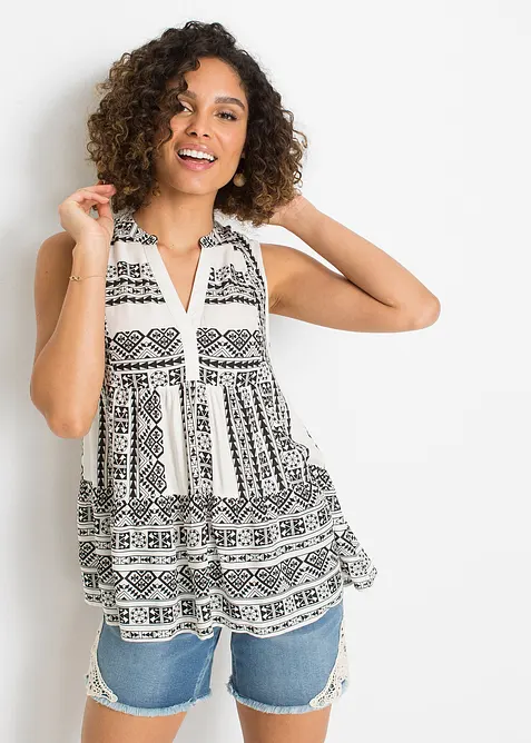 Bluslinne av mjuk viskos, bonprix