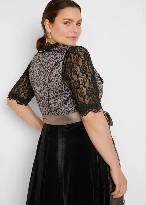 Dirndlblus i spets, bonprix