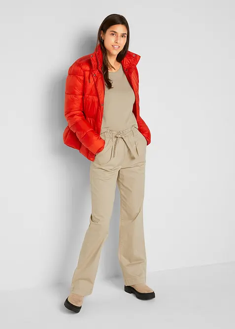 Finstickad bastr&ouml;ja med &aring;tervunnen bomull, bonprix