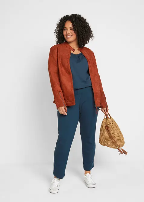 Topp av ren bomull, kort&auml;rmad, bonprix