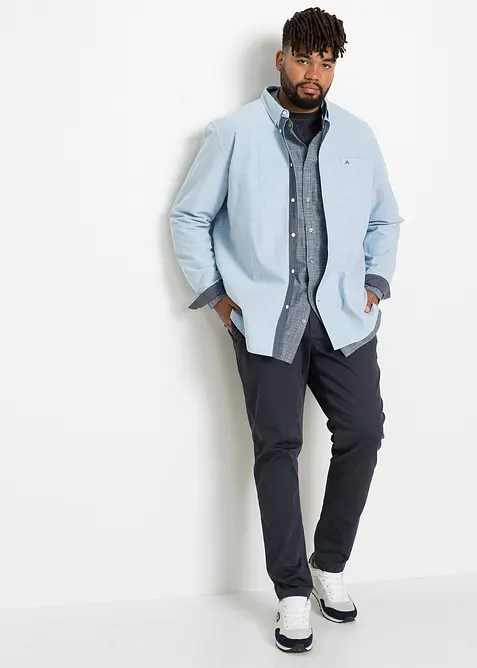 Långärmad Oxford-skjorta i ren bomull, Regular Fit, bonprix